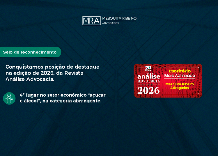 Reconhecimento na Edição de 2026, da Revista Análise Advocacia.